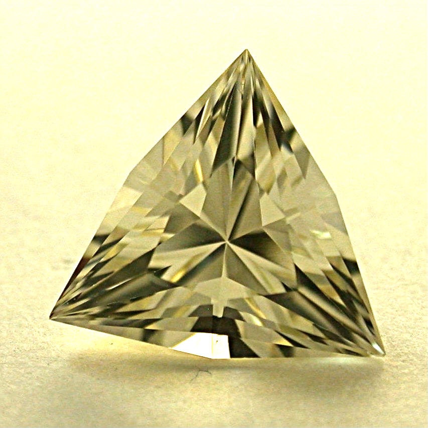 GOLDEN SUNSTONE Loose Gemstone Faceted Fancy Trillion 3.33 cts fg75