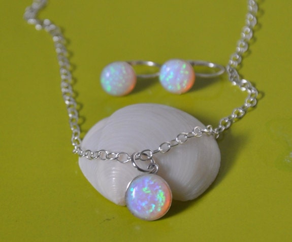 Opal Necklace, Sterling Silver Necklace, Adjustable Chain, Pendant Necklace, 925 Sterling Silver, Opal Jewelry, Australian Opal