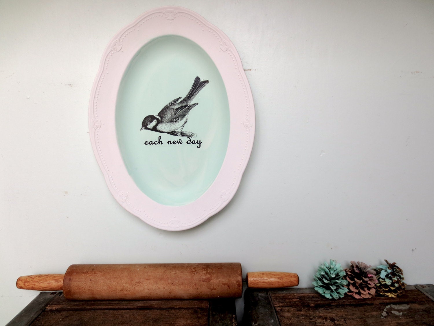 Bird Decor // Modern Shabby Chic Sign Quote // Vintage Bird // Sparrow //  Rustic Woodland Decor // Nature // Cottage Wall Decor