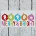 Personalized Christmas Card Family in Silhouette Ornaments - DIY Printable