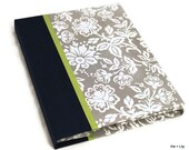 Kindle, Kindle Touch Case / Nook Case/ eReader Cover / Hard Cover Book Style, Dove Gray Floral,  Magnet Close, Personalize