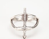 Bow & Arrow Ring in Sterling