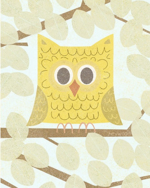 Yellow Owl - 8x10