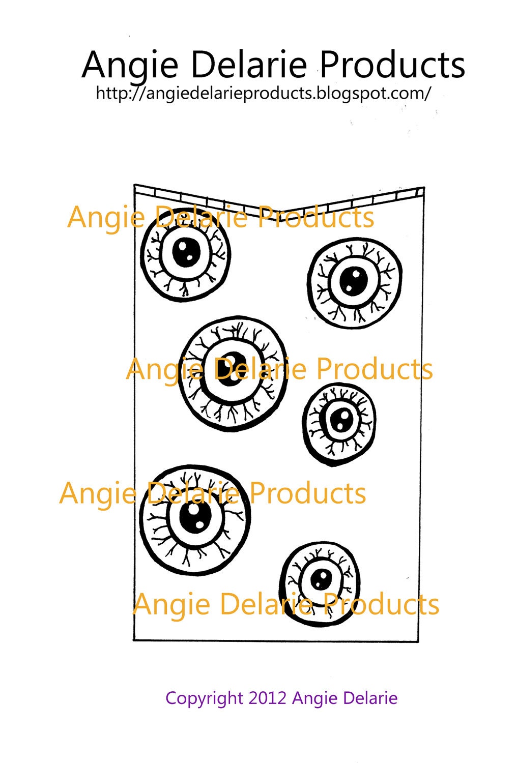 Three Halloween Pockets- Digital Stamps