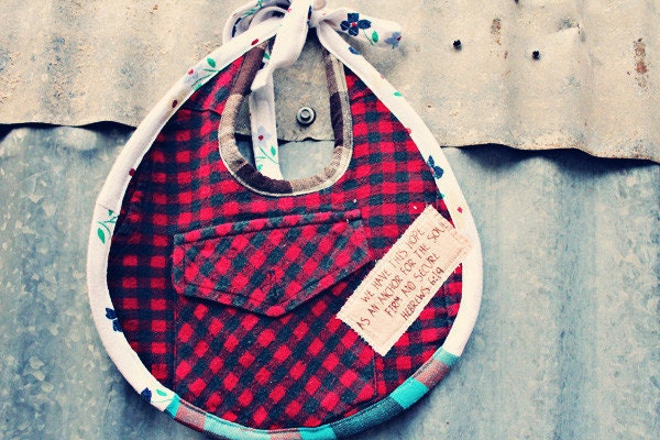 Poor Pitiful Pearl Lumberjack Style Bible Verse Bib