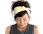 Tie Up Headscarf Lemon Yellow