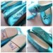 Wedding shoes Tiffany Blue gift thank you bridesmaids bride ballerina flats