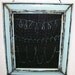Hand Made Vintage Frame Jewelry Organizer in Spa Blue & Black