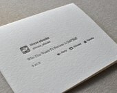 Letterpress Horse ebooks "Who Else Wants To Become A Golfball" Tweet Greeting Card with Envelope
