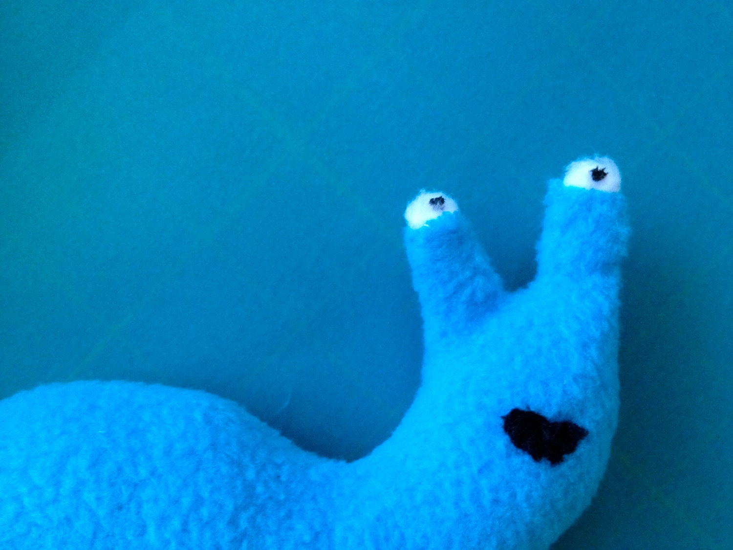 Happy Slug Bug Softie - Blue Fleece Friend