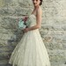 1950s Tea Length Wedding Dress / Vintage Antique Ivory Lace