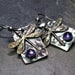 Dragonfly Earrings with Amethyst - Amethyst Moon