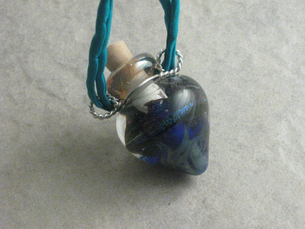 Cyber Monday Sale --- Your Own Island --- Lampwork Poison Bottle Necklace --- Potions Bottle Necklace