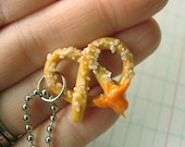 Food Jewelry - Salted Pretzel with Cheese Necklace