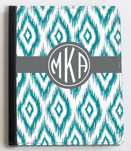 Personalized iPad Case - custom printed fabric - "ikat"