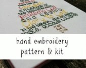 hand embroidery pattern and KIT: Luke 2 Christmas Tree Il_170x135