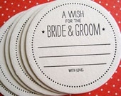Letterpress Coaster - a wish for the bride & groom (set of 125)
