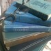 French Country,Distressed Decor, Christmas Gift,Ombre,Beach,Blue Green Books,Book Collection, Vintage,Old Books,Interior Design