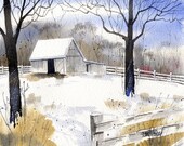 Horse Barn-Print