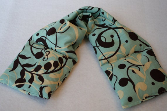 Heat Pack or Cold Therapy Wrap/ Neck Shoulder/ Flax Seed,Mint, Lavender - Ships The Next Day Scroll