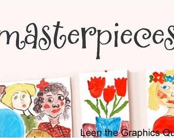Masterpieces Wall Decal for Children's Art Wall Small Size