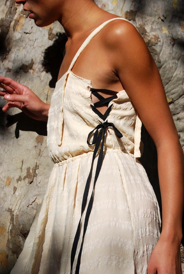 Ellefolk Buttercream Ivory Elixir Slip Dress Made to Order
