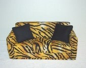 Tiger Print  Couch, 8 Inch Dolls