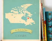 Choose Your Country Personalized Vintage Map Wall Art 11x14