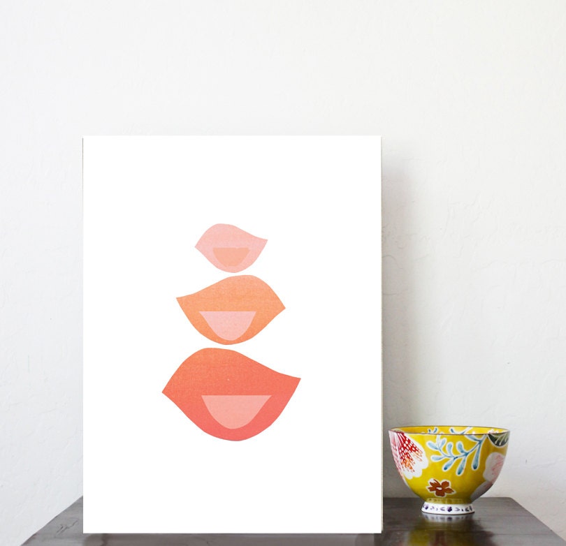 Pink Birds 11x14 Childrens Wall Art Print