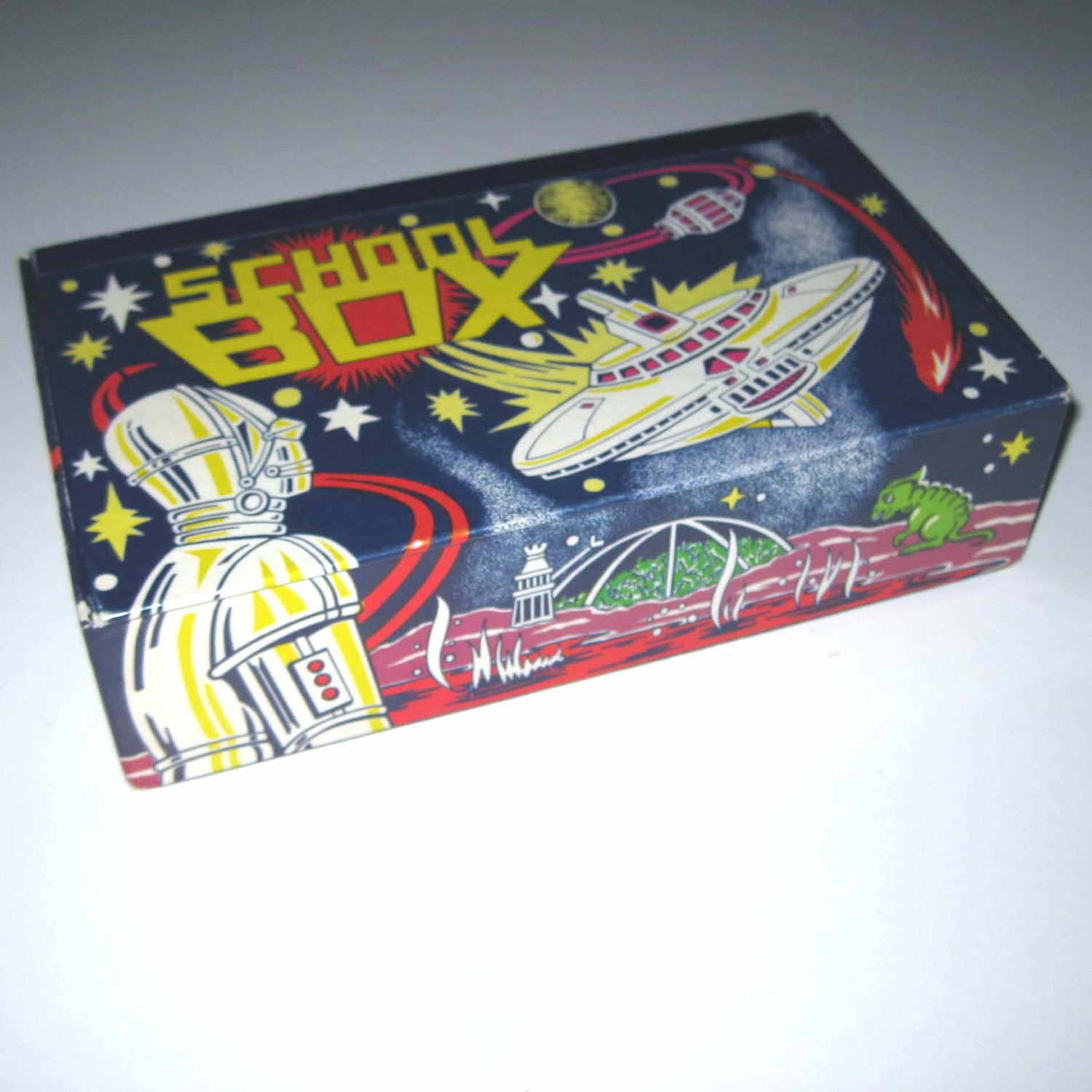 School supply boxes. These went from actual boxes (Cigar