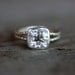 Rapunzel Ring in White Topaz and  Tarnish resistant Sterling Silver, Made To Order