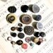 Antique Buttons Large Group of 25 Vintage Collection Victorian   C11