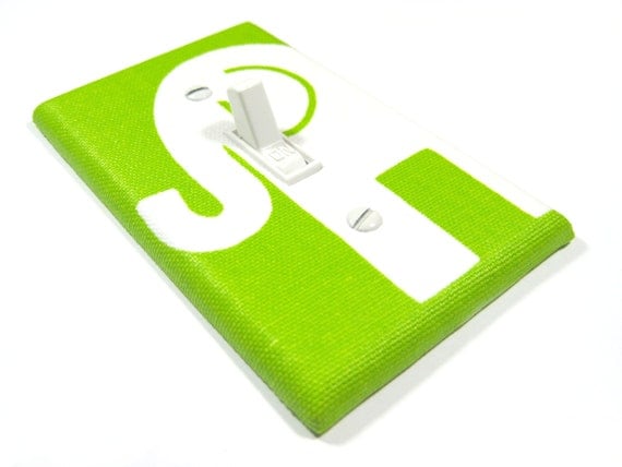Bright Chartreuse Green Home Decor Light Switch Cover Elephant Nursery Decoration Premier Prints
