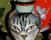 Custom medium PET URN for dogs and cats SMALL tabby made to order personallized