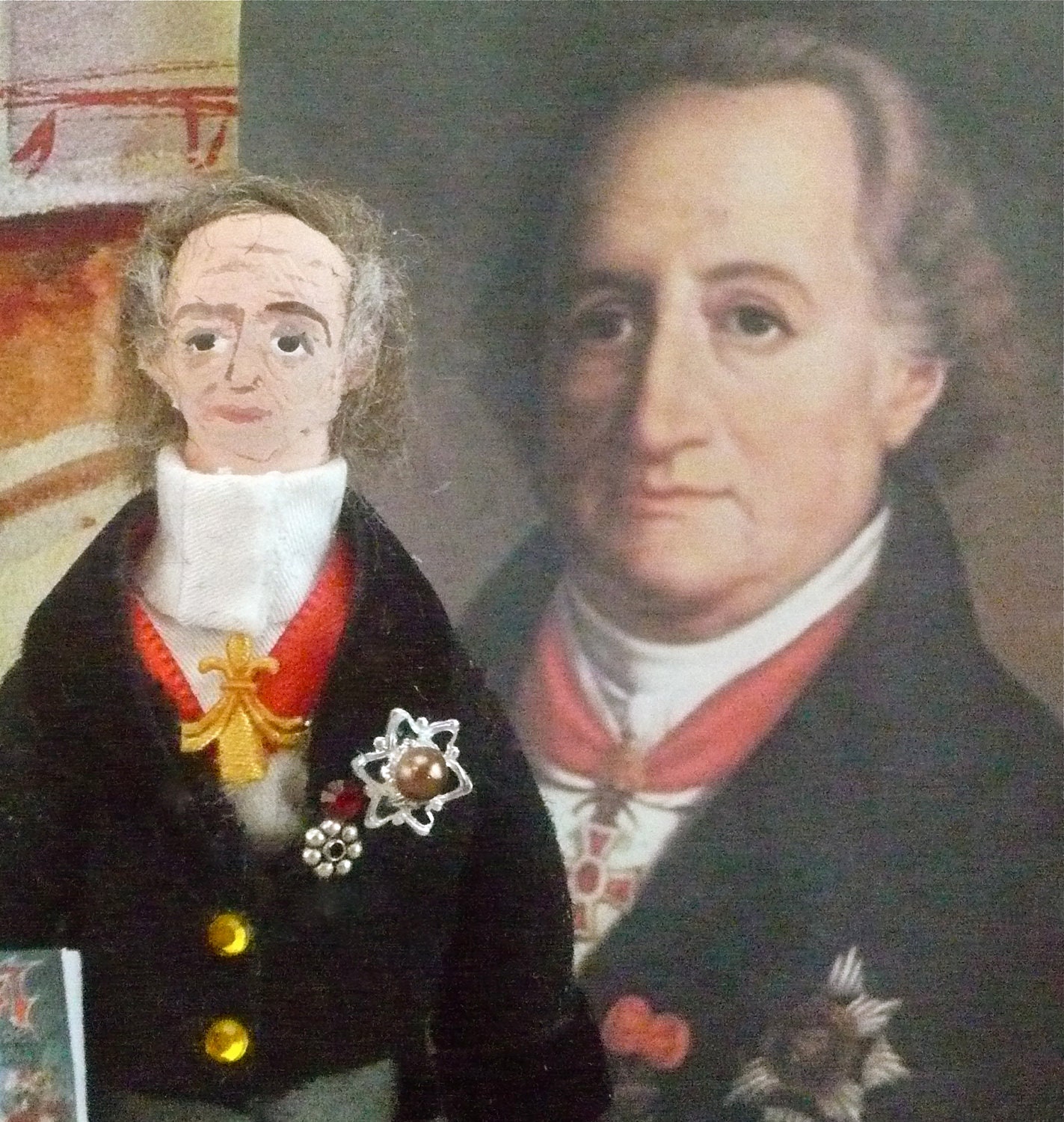 Johann Wolfgang von Goethe Miniature Writer Doll Art Collectible
