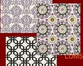 Custom 50 x 108 Damask Drape - Lined