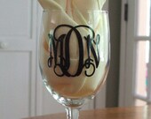 Set of Two-2" Extra Small Vinyl Monogram decal