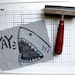 Linocut Print // Shark