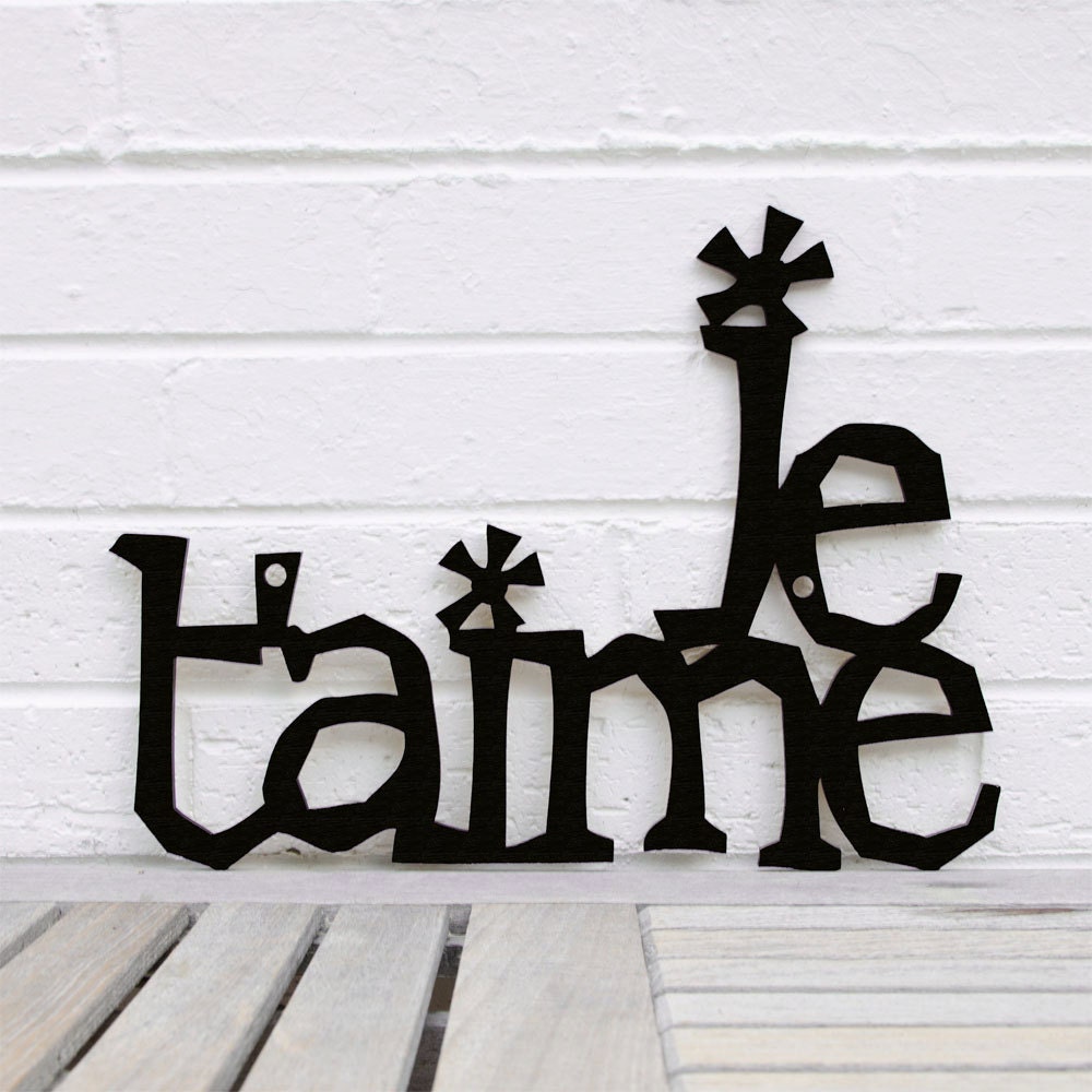 Je T'aime (I love you French sign, valentine)
