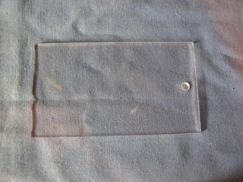 Acrylic Key Chain  Blanks Rectangle 3.5x2 Inches