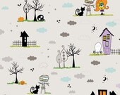 Too Cute to Spook Gray Main - Fat Quarter