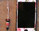 Dust Plug Minnie Dangle DeSIGNeR Cell Phone Charm iPod iPad iPhone Protector