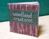 Woodland Creatures Cloth Book, printed on organic cotton