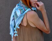 Turqouise Woven Scarf