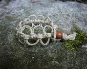 Natural Ripple Knot Hemp Bracelet
