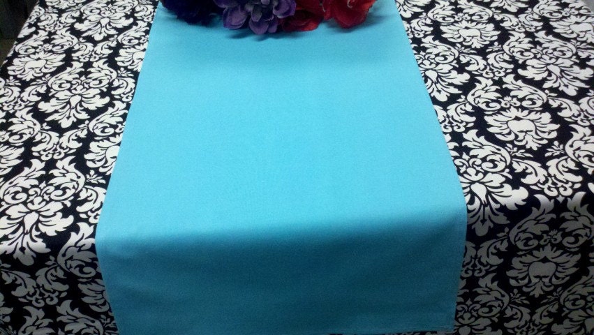 SOLID RUNNER CHOICES -- 72" Table Runners Your Choice of Colors Red Gray Yellow PInk Lime Fuchsia Blue Purple Blush Turquoise Lilac Orange