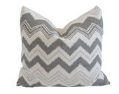 Free US Shipping-New Arrival-Decorative Designer Pillow Cover-18 inch-Denton Zazzle In Ash Grey