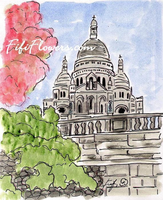 Pink Blossoms Sacre Coeur