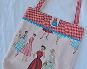 Fun Fifties Style Tote Bag