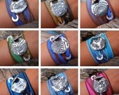 Cool Jewelry Gift for Her Under 50 Dollars, Unique Silk Wrap Bracelet Gift, STERLING Silver Gift,10 Designs in 18 colors, You Choose